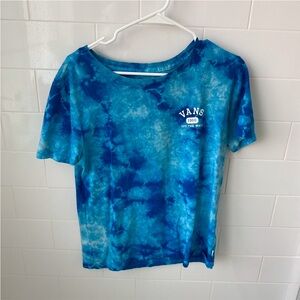 Blue sea ocean vans tie dye tee